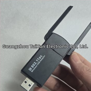 Dvopojasni 5GHz USB bežični mrežni adapter za desktop računalo, 1300 Mbps, bez upravljačkog programa
