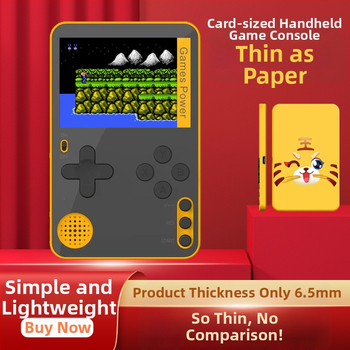 Consolă portabilă pentru carduri cu husă magnetică pentru telefon, 128MB memorie, interfață USB, conexiune prin cablu, software original de jocuri