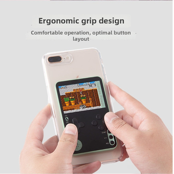 Consolă portabilă pentru carduri cu husă magnetică pentru telefon, 128MB memorie, interfață USB, conexiune prin cablu, software original de jocuri