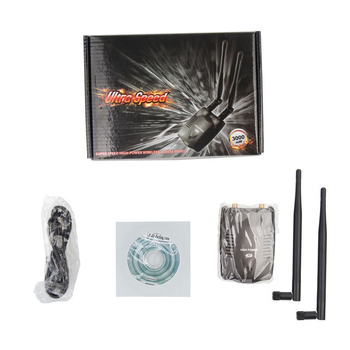 Receptor USB pentru placă de rețea WiFi de înaltă putere (Model N9100, 300Mbps, USB, 2.4GHz, 802.11g/b/n)