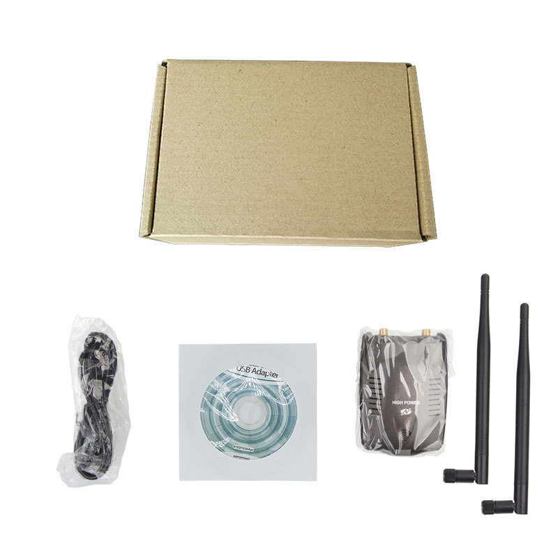 Receptor USB pentru placă de rețea WiFi de înaltă putere (Model N9100, 300Mbps, USB, 2.4GHz, 802.11g/b/n)