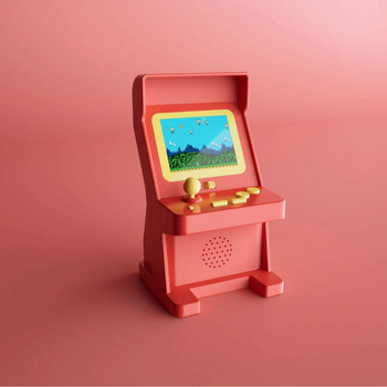 Consolă portabilă retro pentru jocuri – design nostalgic, jocuri clasice, software original, 1GB memorie, interfață USB, conectare prin cablu, OS 6502