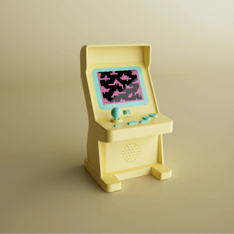 Consolă portabilă retro pentru jocuri – design nostalgic, jocuri clasice, software original, 1GB memorie, interfață USB, conectare prin cablu, OS 6502