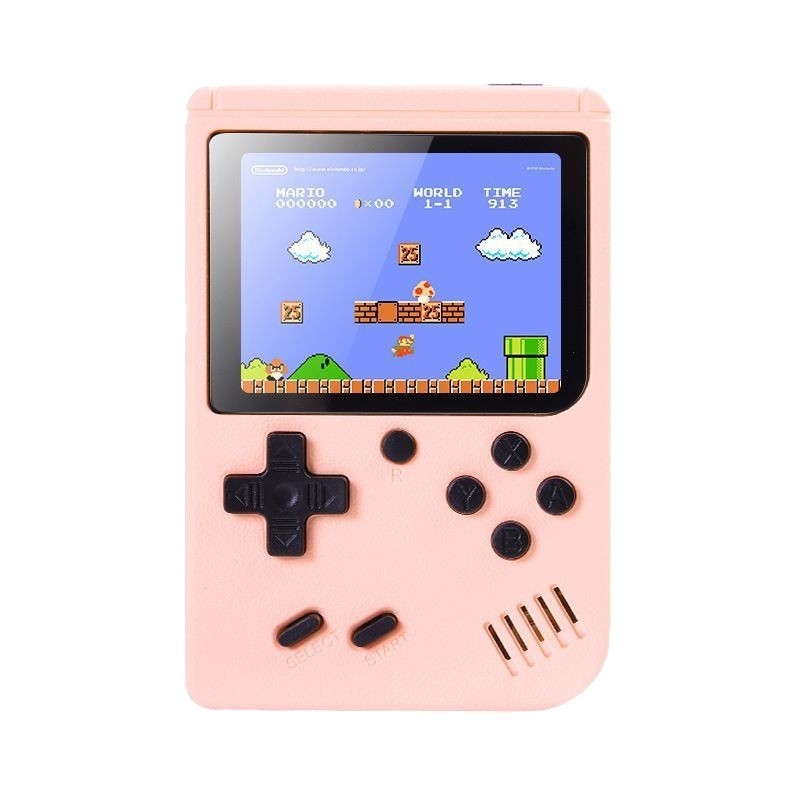 500-in-1 prijenosna retro konzola u stilu makaron s TV povezivanjem — 8-bitni OS, 1GB RAM, USB sučelje, AV izlaz
