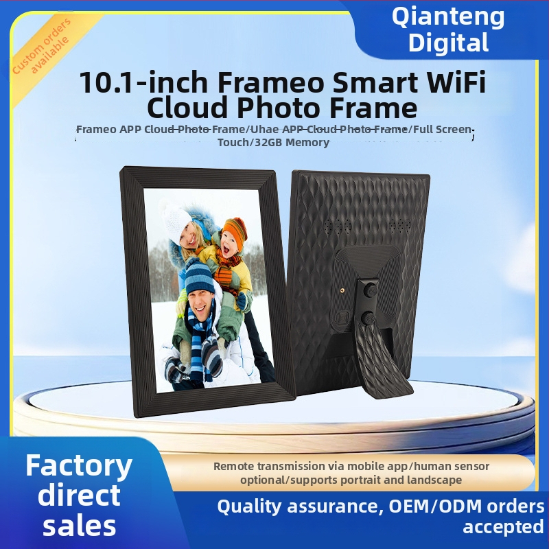 Digitálny rám na fotky s cloudovým albumom, dotykovým ovládaním a Wi-Fi; prehrávanie videa, 1280x800, 32GB, podpora Mini SD
