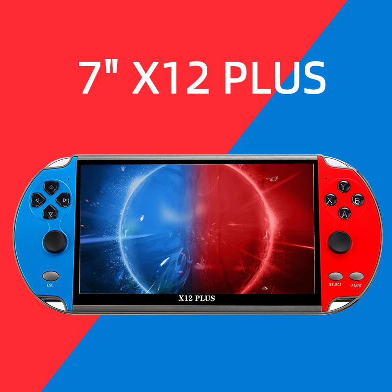 X12Plus dvostruki joystick ručna konzola, 7-inčni HD zaslon, PSP-stil prijenosna arkadna konzola s 16 GB memorije