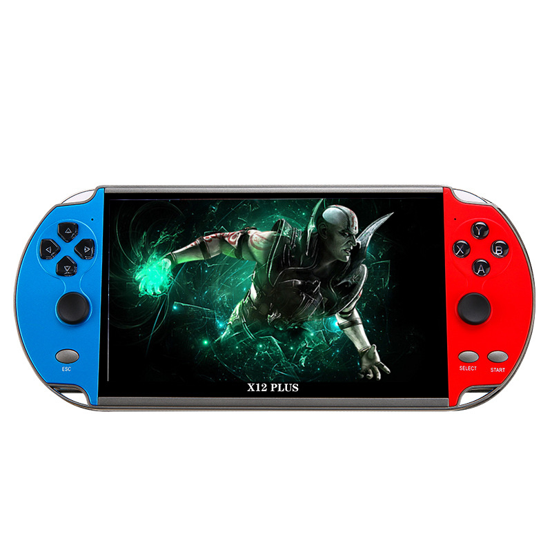 X12Plus dvostruki joystick ručna konzola, 7-inčni HD zaslon, PSP-stil prijenosna arkadna konzola s 16 GB memorije