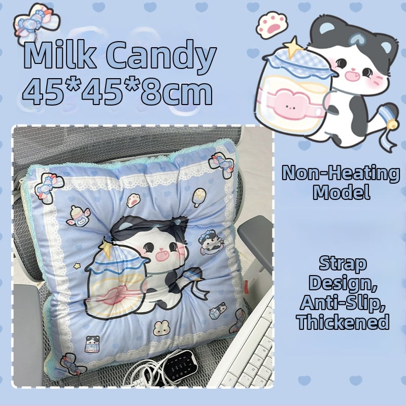 Електрически загряваща седалкова възглавничка с интегрирана облегалка за офис, USB захранване, повърхност от естествена кожа, унисекс