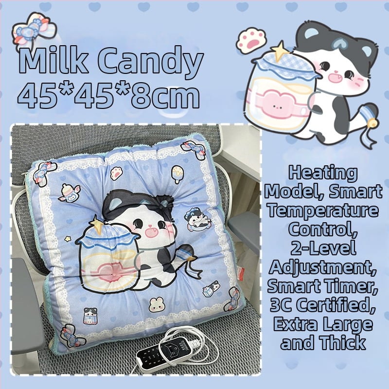 Електрически загряваща седалкова възглавничка с интегрирана облегалка за офис, USB захранване, повърхност от естествена кожа, унисекс