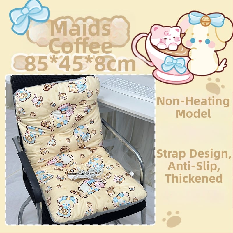 Електрически загряваща седалкова възглавничка с интегрирана облегалка за офис, USB захранване, повърхност от естествена кожа, унисекс