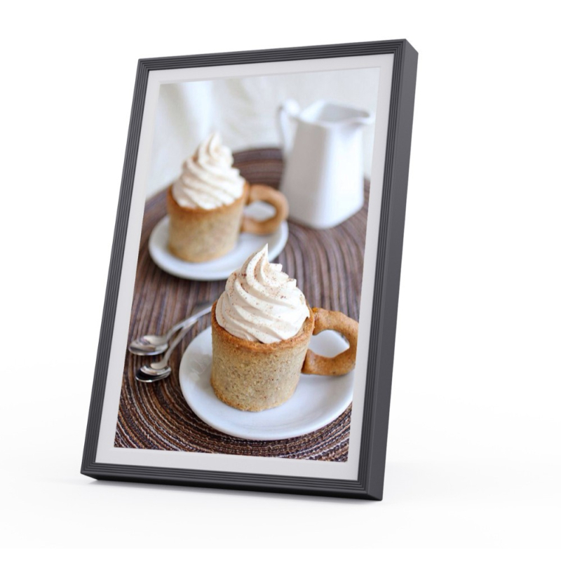 Frameo digitális fotókeret Wi‑Fi-vel, IPS érintőképernyő, 1280x800 felbontás, 16GB/32GB tárhely, microSD kártya támogatás