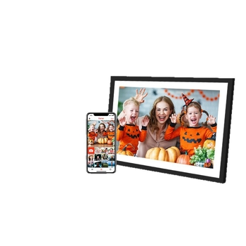Frameo ramă foto digitală cu ecran tactil și control Wi‑Fi, 16 GB spațiu de stocare, rezoluție 800x1280, suport pentru card TF, JPEG/PNG/JPG/GIF, redare muzică și video