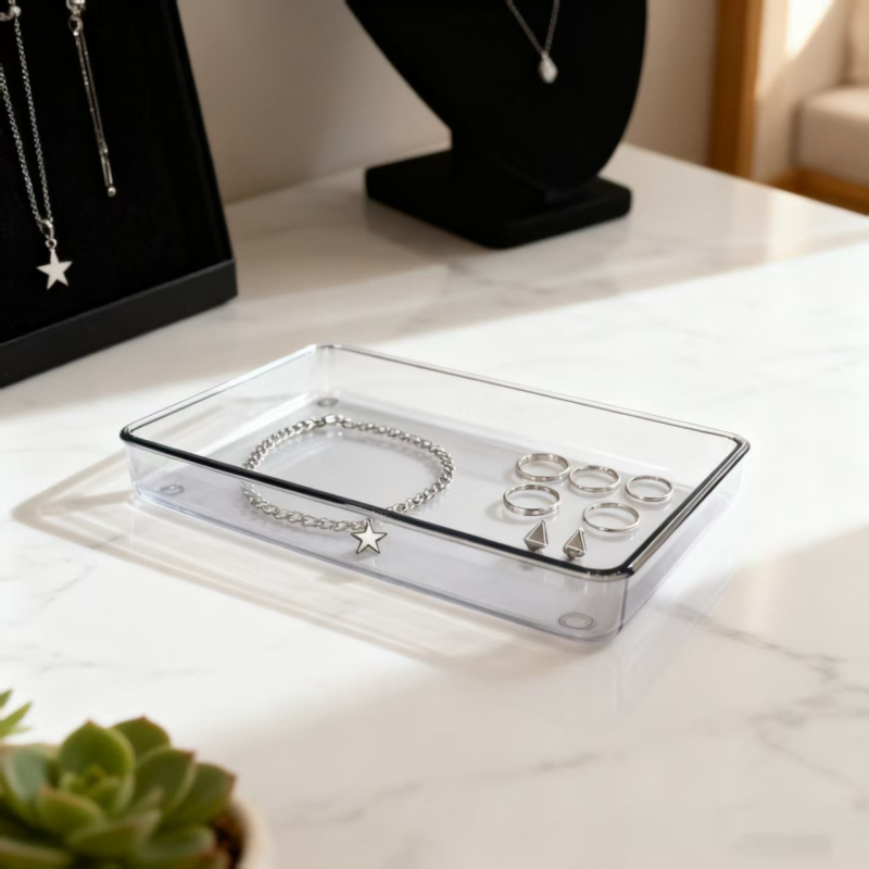 Cutie de depozitare pentru rechizite de birou, material PC, poate fi stivuită, capacitate 4,8 L, modele variate, fără capac