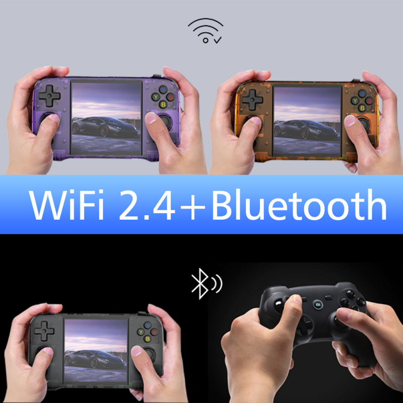 Consolă portabilă de jocuri R46S – RPG, ArkOS Linux, 64/128 GB, USB, conectivitate wireless, MP4 Player, stil nostalgic