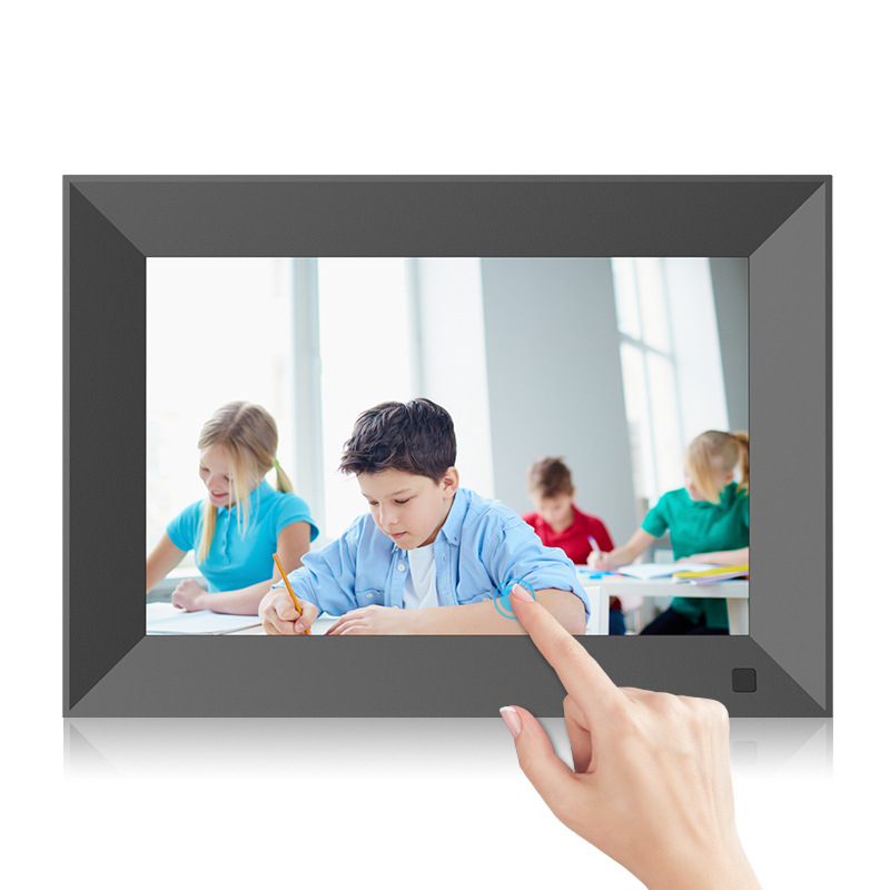 Cadru foto digital cu WiFi, suport cloud, ecran IPS 1280x800, card TF 32GB