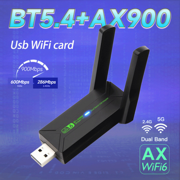 WiFi 6 USB stolna mrežna kartica s Bluetoothom 5.4 – AX900M, dvopojasna 2.4/5 GHz, 900 Mbps