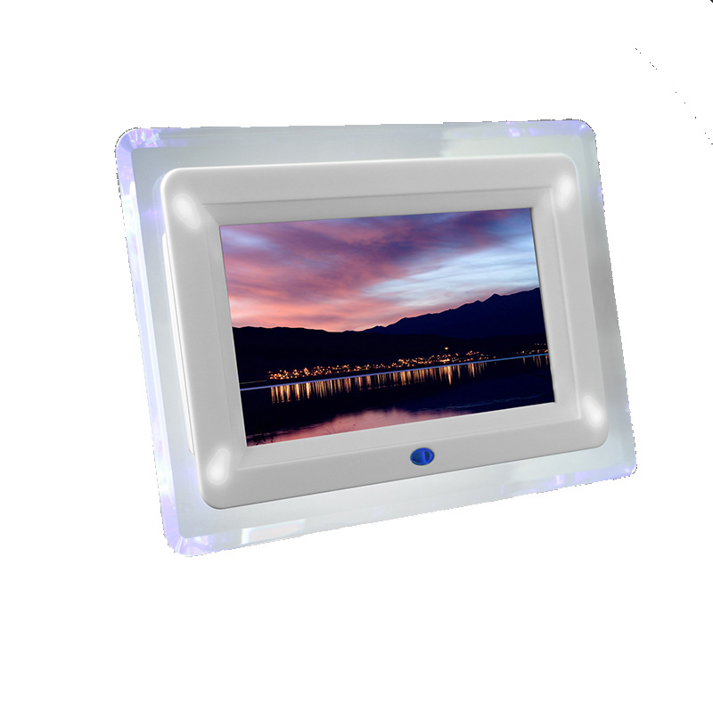 Digitalni okvir za fotografije od akrila, zaslon 800x480, podrška SD/USB/MMC, reprodukcija glazbe i videa, omjer 16:9