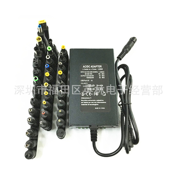 120W универсално зарядно за дома и колата с 34 типа приставки, изход 12-24V, 5A, вход 12-240V AC/DC