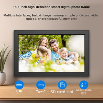 WiFi digitálna fotoramka s IPS displejom, automatické otáčanie, zdieľanie fotografií a videí, 32 GB úložisko, podpora TF karty, výstup TV