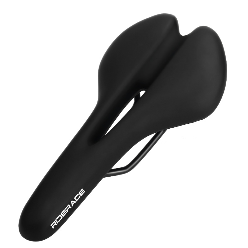 Sjedalo za bicikl, s amortizacijom i debljinom dizajna, materijal spužva, Riderace RR9550BK, za planinske bicikle