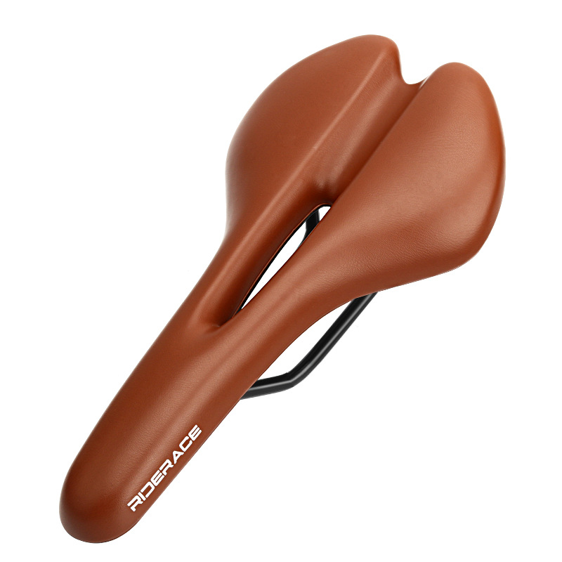 Sjedalo za bicikl, s amortizacijom i debljinom dizajna, materijal spužva, Riderace RR9550BK, za planinske bicikle