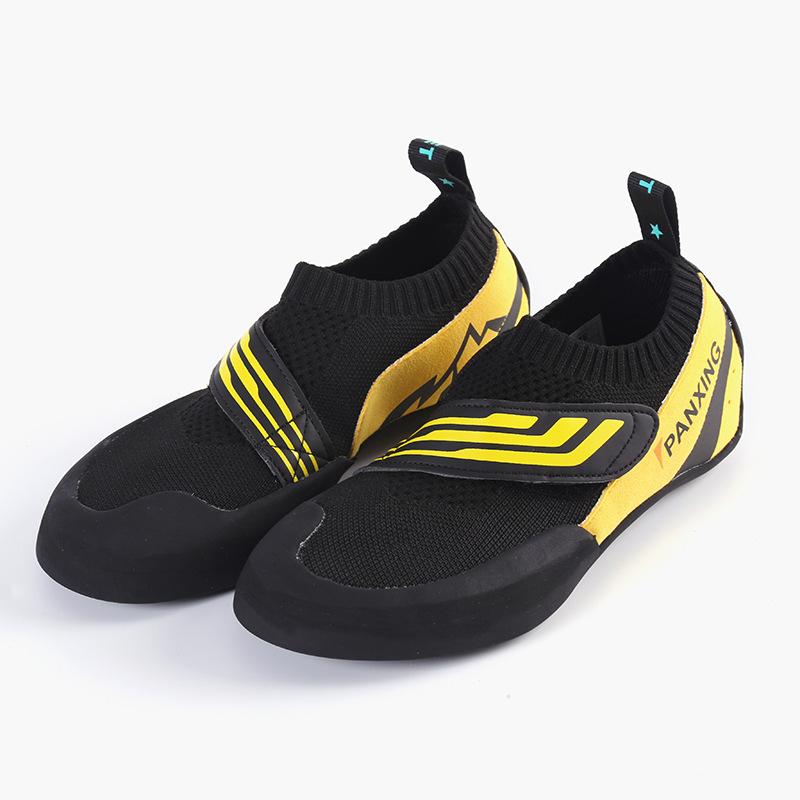 Παιδικά παπούτσια αναρρίχησης με Velcro, για εσωτερικούς και εξωτερικούς χώρους, διαπνέον εσωτερικό από δίχτυ, χαμηλό ύψος, αντιολισθητική σόλα