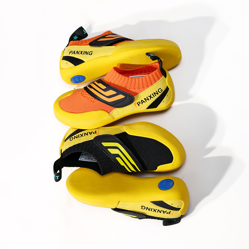 Παιδικά παπούτσια αναρρίχησης με Velcro, για εσωτερικούς και εξωτερικούς χώρους, διαπνέον εσωτερικό από δίχτυ, χαμηλό ύψος, αντιολισθητική σόλα