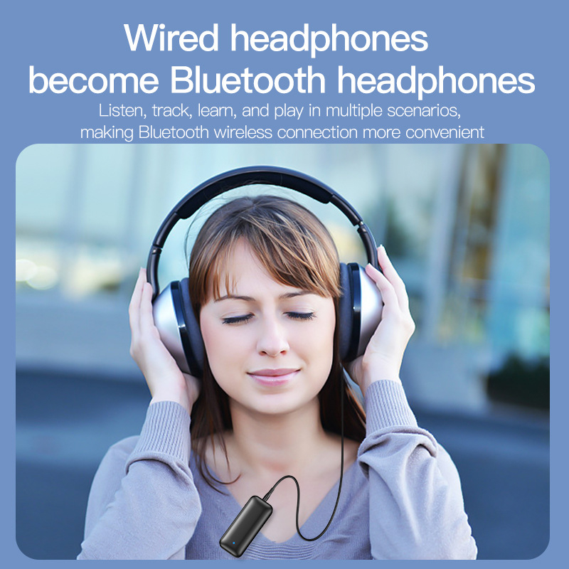 Receptor Bluetooth clip-on și Transmițător Bluetooth, 5.4, adaptor AUX pentru mașină, ABS, Model Y3