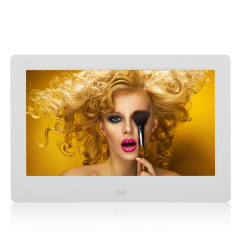 Qt701 Ramă foto digitală — 1024x600, suport USB/TF, redare muzică și video, montaj pe perete
