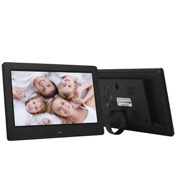 Qt701 Ramă foto digitală — 1024x600, suport USB/TF, redare muzică și video, montaj pe perete