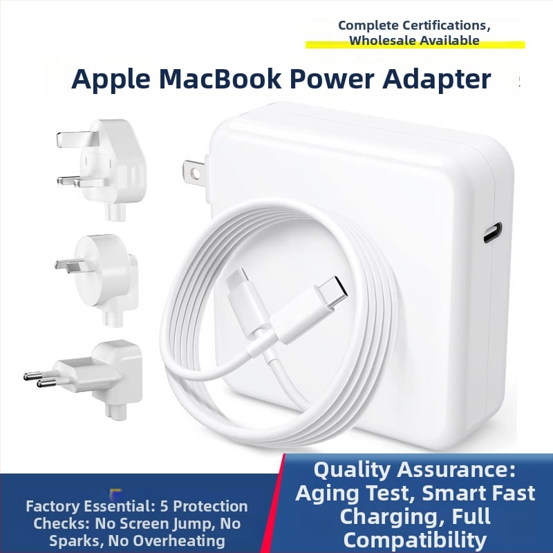 GaN PD118W бърз заряден адаптер за Apple MacBook — вход 100–240V, изход 5.9A