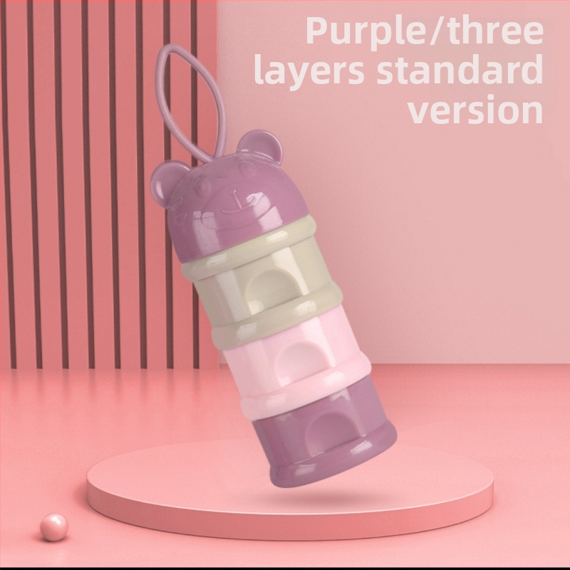 Troslojna prijenosna kutija za mlijeko u prahu s višestrukim pretincima