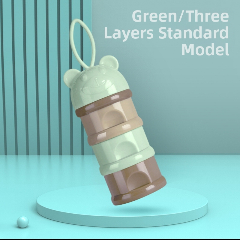 Troslojna prijenosna kutija za mlijeko u prahu s višestrukim pretincima