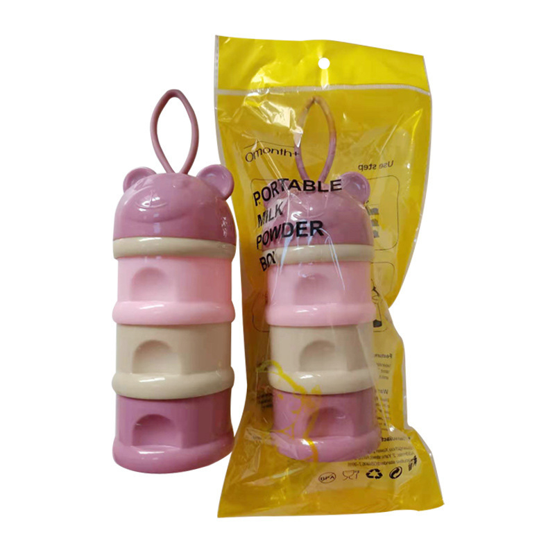 Troslojna prijenosna kutija za mlijeko u prahu s višestrukim pretincima