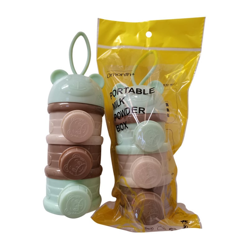 Troslojna prijenosna kutija za mlijeko u prahu s višestrukim pretincima