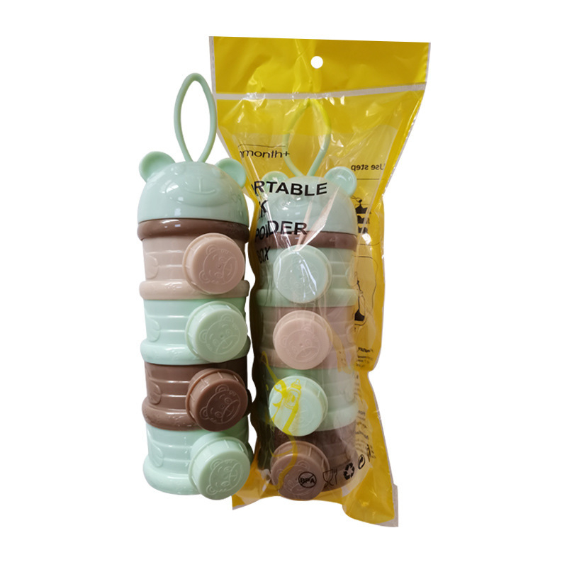 Troslojna prijenosna kutija za mlijeko u prahu s višestrukim pretincima