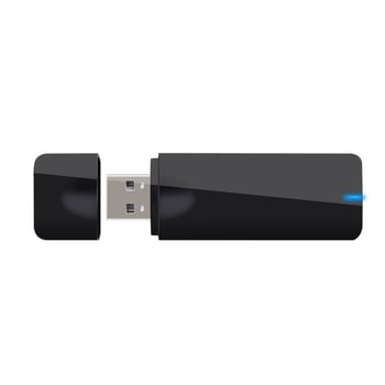 USB bezdrôtový sieťový adaptér, 1200 Mbps, dvojpásmový 2,4/5 GHz, MTK7612U čipset, IEEE 802.11a/b/g/n/ac