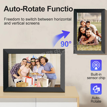 WiFi digitalni okvir za fotografije, 1280x800 zaslon, dodirni zaslon i senzor gravitacije, podrška TF kartici do 32 GB, reprodukcija videa, ROCKCHIP čipset