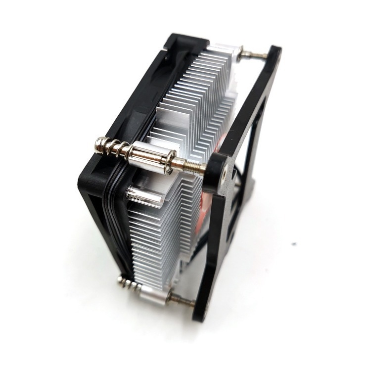 AVC CPU hlađenje s bakreno-aluminijskom vezeom, ultra-tanki all-in-one dizajn, HTPC kompatibilan, četiri-žični nadzor temperature, tiši ventilator, model 1155