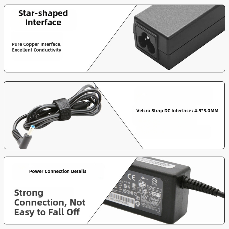 HP notebook nabíjačka 65W, 19.5V 3.33A, vstup 100-240V, priame nabíjanie, model Hp-19.5v3.33a