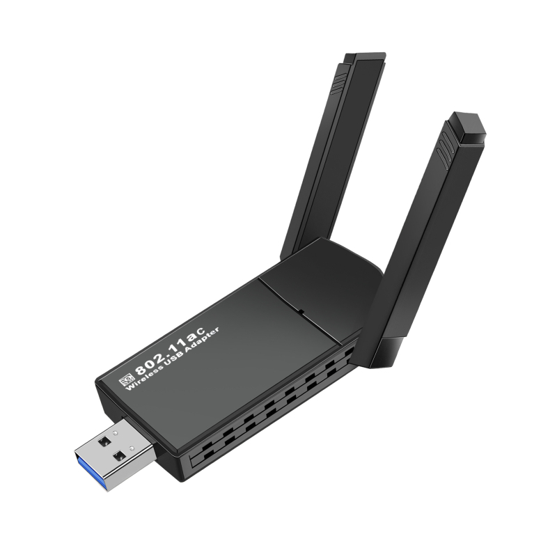 USB bežična mrežna kartica s Bluetoothom 5.4 – dvopojasni Wi‑Fi 6, 1200 Mbps, bez drajvera