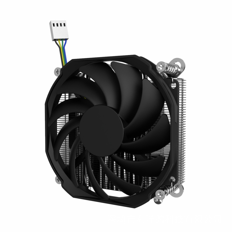 CPU hladnjak za ITX kućište, 4 toplinske cijevi, bakar-aluminij spoj, hlađenje toplinskim cijevima, 130W TDP