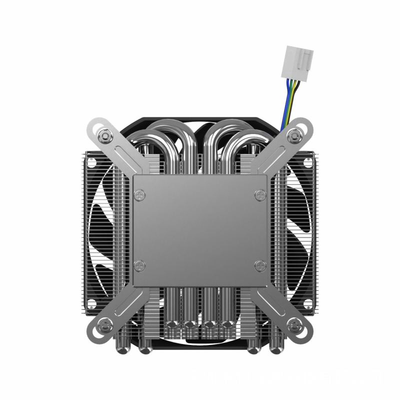 CPU hladnjak za ITX kućište, 4 toplinske cijevi, bakar-aluminij spoj, hlađenje toplinskim cijevima, 130W TDP