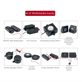 Belső mágneses teljes tartományú hangfal, kompozit film diafragma, 4 Ω, 2 W