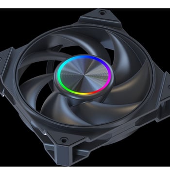 CPU hladnjak s ventilatorom — ABS, dvostruko kuglični ležaj, 1800 rpm, 26.28 dB