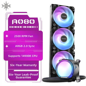 SJA080/A090 ARGB AIO CPU vodeno hlađenje AMD, PWM upravljanje temperaturom