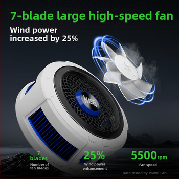 Chladič na telefón B2, 20W, magnetický zadný klip, Type-C, hliníková zliatina + ABS
