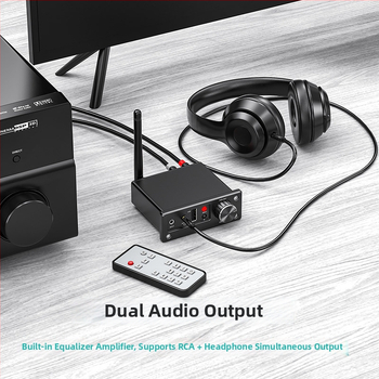 HiFi Bluetooth DAC prijemnik s 5.1-kanalnim zvukom, koaksijalni i optički digitalni ulaz, reproducija s USB diska, kompatibilan s TV-om i PS4