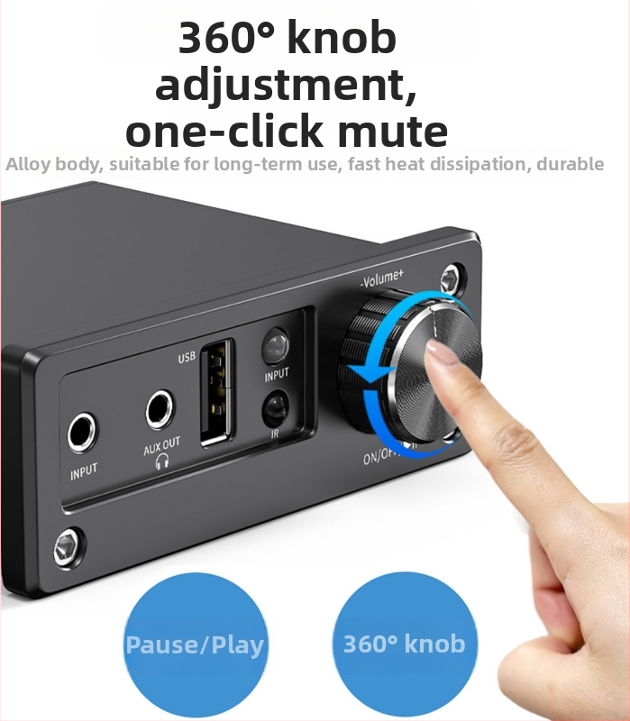 HiFi Bluetooth DAC prijemnik s 5.1-kanalnim zvukom, koaksijalni i optički digitalni ulaz, reproducija s USB diska, kompatibilan s TV-om i PS4
