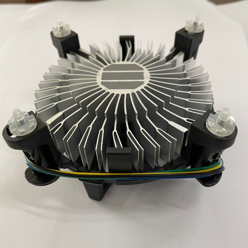 CPU hladnjak s aluminijskim jezgrom, hidraulički ležaj, 2400 RPM, kompatibilan s Intel LGA 775/1150/1155/1156/1151/1200